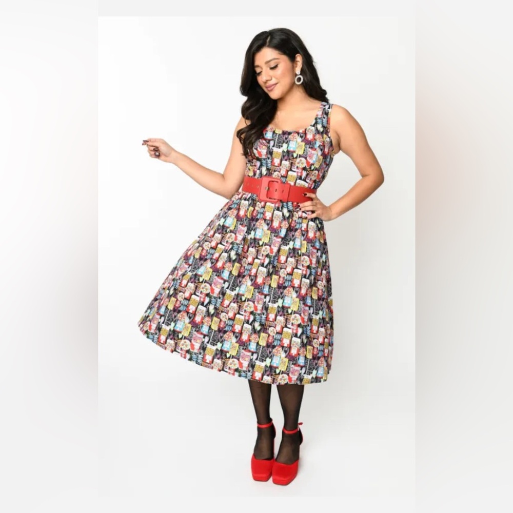 Colorful Gumball Swing dress sz s